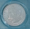 01205 1889 New Orleans mint Morgan dollar coin 2