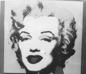 Andy Warhol print of Marilyn Monroe image