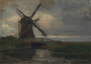 Broekzijker Mill in the Evening image