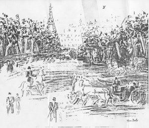 Cavaliers et Caleches Vers le Bois de Boulogne image