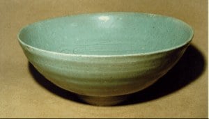 Celadon Glazed Tea Bowl image