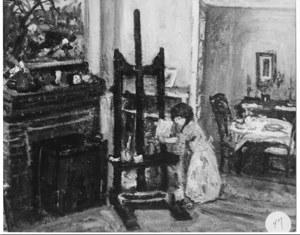 Dorothee at the Easel image