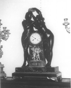 French Mantel Clock Between Nudes image