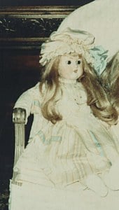 German Porcelain Doll, 1 of 2 twins image