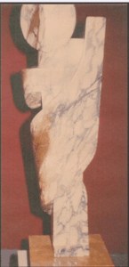 Gray and White Marble Figure image