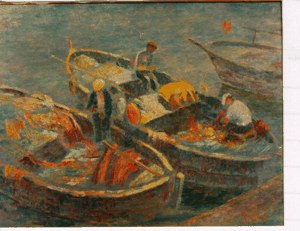 Les Trois Barques d'Ajaccio | Fishermen with Three Boats image