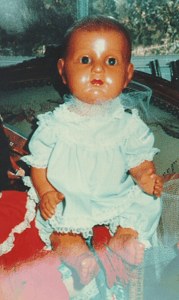 Male Baby Boy Doll with Celluloid Face image