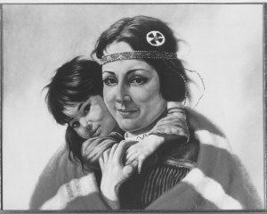 Mother and Child, Gregory Perillo Painting image