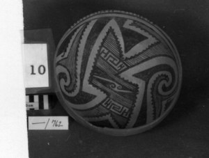Native American Bowl, Gila Polychrome Solid Life Lines image