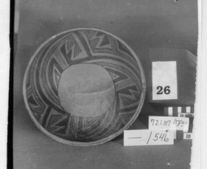 Native American Bowl, Red and Black Pinedale image