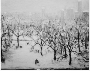 NYC - Central Park Looking East in the Snow image