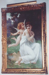 Painting of Woman with Cherub by Signac image