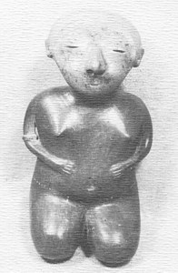 Pre-Columbian Sculpture of Chinesco Woman image