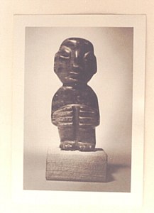 Pre-Columbian Stone Figure, Seated image