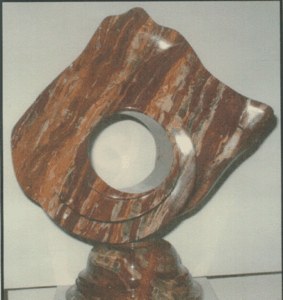 Red Marble Abstract Sculpture image