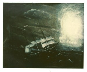 Ship Hamlet of Medford, American Ship, Rounding Cape Horn image