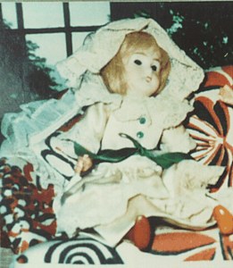 Small SFBJ Doll, Green and White image