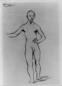 Study for Boy Leading a Horse image