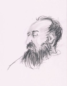 Untitled Nayland Blake Profile Drawing image