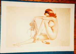 Untitled Vargas Lithograph (Nude Redhead) image