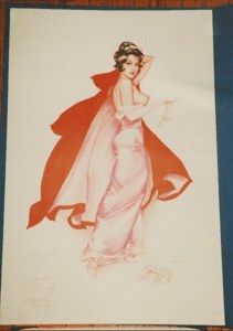 Untitled Vargas Lithograph (Pink Gown) image