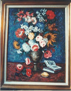 Vlaicu Ionescu, Still Life, Floral Arrangement with Book image