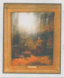 Woman Sweeping a Porch image